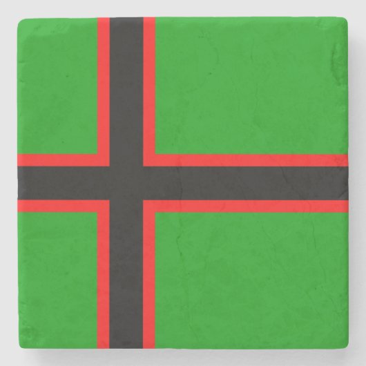 Nationale vlag van Karelië Stenen Onderzetter (Voorkant)