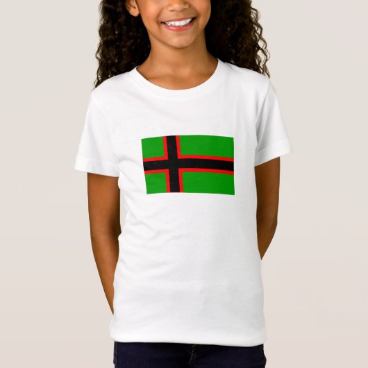 Nationale vlag van Karelië T-shirt (Voorkant)