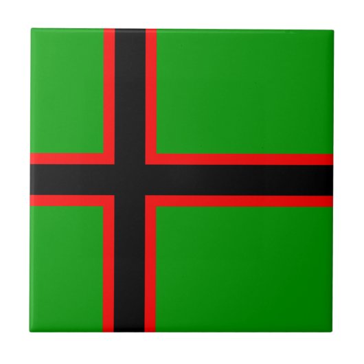 Nationale vlag van Karelië Tegeltje (Voorkant)