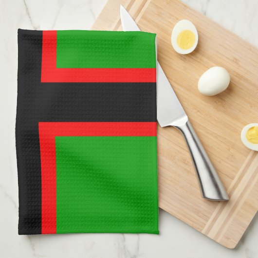 Nationale vlag van Karelië Theedoek (Quarter Fold)