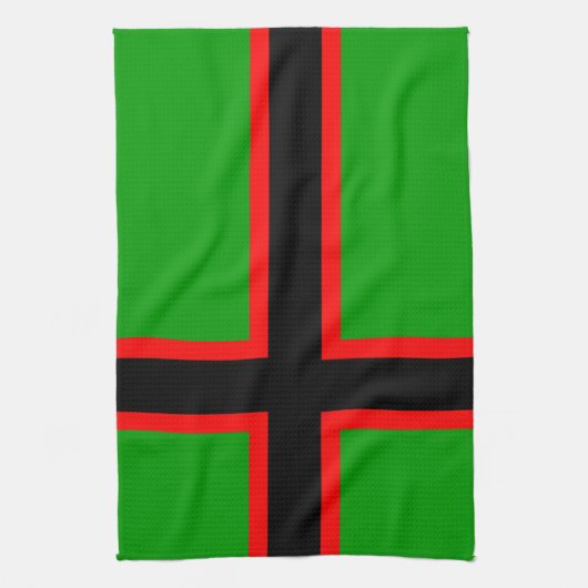 Nationale vlag van Karelië Theedoek (Verticaal)