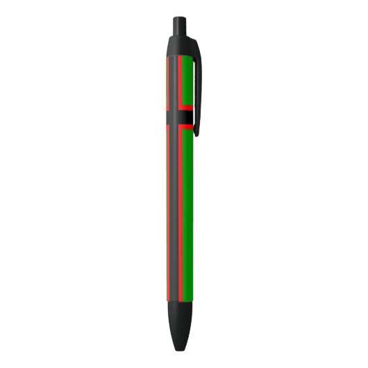 Nationale vlag van Karelië Zwarte Inkt Pen (Achterkant (Verticaal))
