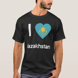 Nationale vlag van Kazachstan souvenir voor mannen T-shirt