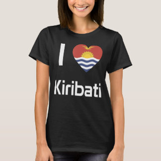 Nationale vlag van Kiribati souvenir voor mannelij T-shirt