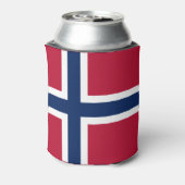 NATIONALE VLAG VAN KOELBOX IN NOORWEGEN BLIKJESKOELER (Blikje Achterkant)