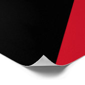 Nationale vlag van Koeweit Poster (Hoek)