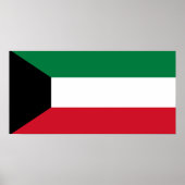 Nationale vlag van Koeweit Poster (Voorkant)