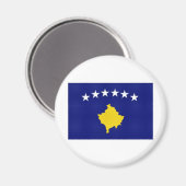 Nationale vlag van Kosovo Magneet (Voorkant / Achterkant)