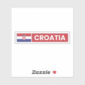 Nationale vlag van Kroatië Sticker (Vel)