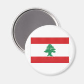 Nationale vlag van Libanon Magneet (Voorkant / Achterkant)