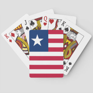 Nationale vlag van Liberia Pokerkaarten
