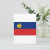 Nationale vlag van Liechtenstein Briefkaart (Staand voorkant)
