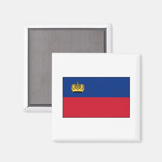 Nationale vlag van Liechtenstein Magneet (Voorkant / Achterkant)