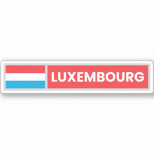 Nationale vlag van Luxemburg Sticker