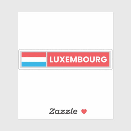Nationale vlag van Luxemburg Sticker (Vel)