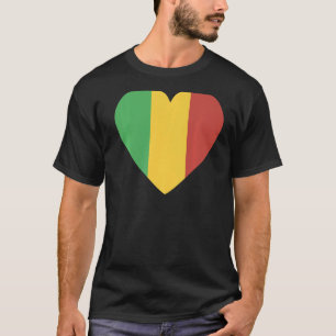 Nationale vlag van Mali souvenir voor mannen 1 T-shirt