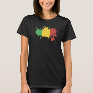 Nationale vlag van Mali souvenir voor mannen T-shirt