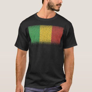 Nationale vlag van Mali souvenir voor mannen T-shirt