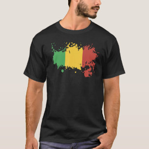 Nationale vlag van Mali souvenir voor mannen vrouw T-shirt