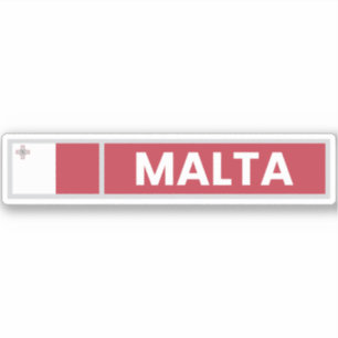 Nationale vlag van Malta Sticker