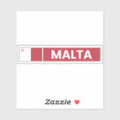 Nationale vlag van Malta Sticker (Vel)