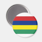 Nationale vlag van Mauritius Magneet (Voorkant / Achterkant)