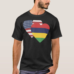 Nationale vlag van Mauritius souvenir voor manneli T-shirt