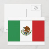 Nationale vlag van Mexico Briefkaart (Voorkant / Achterkant)