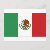 Nationale vlag van Mexico Briefkaart (Voorkant)
