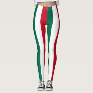 Nationale vlag van Mexico - kleuren - Verticale st Leggings