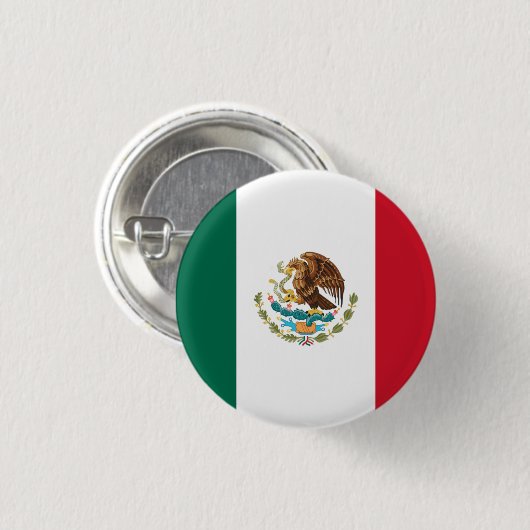 Nationale vlag van Mexico Ronde Button 3,2 Cm (Voorkant /achterkant)