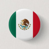 Nationale vlag van Mexico Ronde Button 3,2 Cm (Voorkant)
