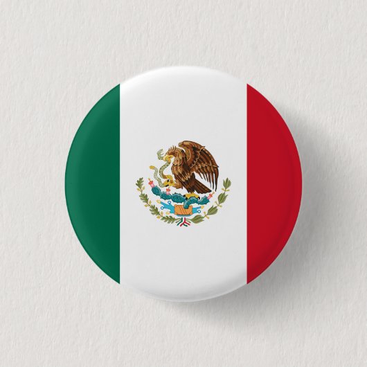 Nationale vlag van Mexico Ronde Button 3,2 Cm (Voorkant)