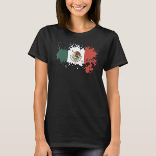 Nationale vlag van Mexico souvenir voor mannen vro T-shirt