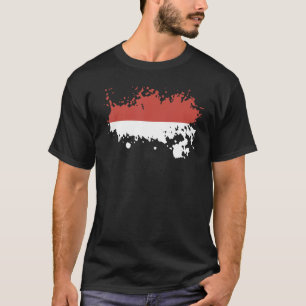 Nationale vlag van Monaco souvenir voor mannen 1 T-shirt
