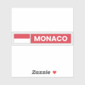 Nationale vlag van Monaco Sticker (Vel)