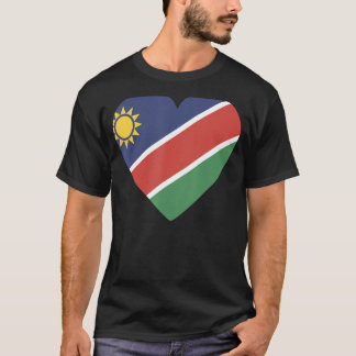 Nationale vlag van Namibië souvenir voor mannen T-shirt
