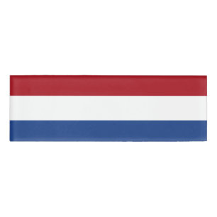 Nationale vlag van Nederland, Nederland, Nederland Naambadge
