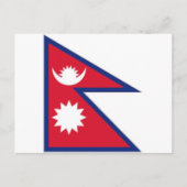 Nationale vlag van Nepal Briefkaart (Voorkant)