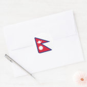 Nationale vlag van Nepal Ronde Sticker (Envelop)