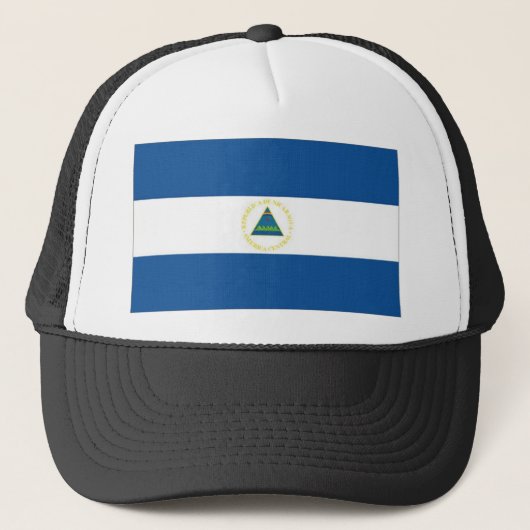 Nationale vlag van Nicaragua Trucker Pet (Voorkant)