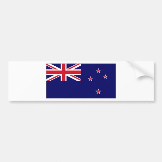 Nationale vlag van Nieuw-Zeeland Bumpersticker (Voorkant)