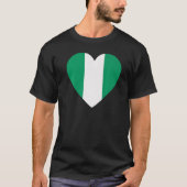 Nationale vlag van Nigeria souvenir voor mannelijk T-shirt (Voorkant)