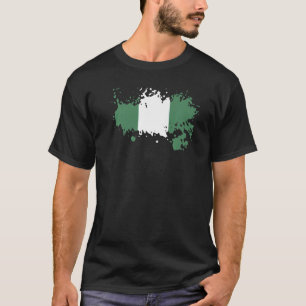 Nationale vlag van Nigeria souvenir voor mannelijk T-shirt