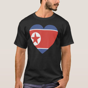 Nationale vlag van Noord-Korea souvenir voor manne T-shirt