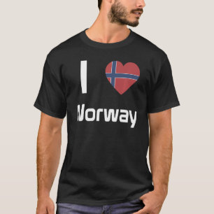 Nationale vlag van Noorwegen souvenir voor manneli T-shirt