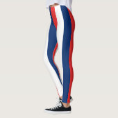 Nationale vlag van Noorwegen Verticaal gestreept Leggings (Links)