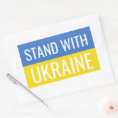 Nationale vlag van Oekraïne Rechthoekige Sticker (Envelop)