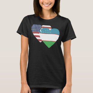 Nationale vlag van Oezbekistan souvenir voor manne T-shirt