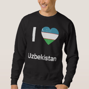Nationale vlag van Oezbekistan souvenir voor manne Trui